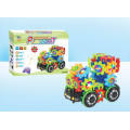 battery musical plastic building blocks toys